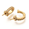 Rack Plating Brass Micro Pave Cubic Zirconia Peg Bails KK-H508-07G-2