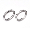 Alloy Spring Gate Rings PALLOY-WH0070-37C-P-2