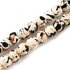 Synthetic Turquoise Dyed Camouflage Beads Strands G-E594-24Q-A-1