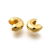 304 Stainless Steel Crimp Beads Covers STAS-P239-34G-06-2