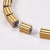 Electroplate Non-magnetic Synthetic Hematite Beads Strands G-P367-K-02-2