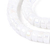 AB Color Plated Opaque Glass Beads Strands GLAA-T026-3x6mm-P10-3