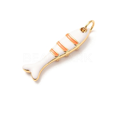 Brass with Enamel Pendants KK-CBA2F11-03G-05-1