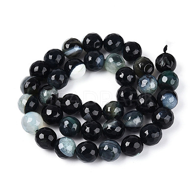 Dyed & Heated Natural Fire Crackle Agate Beads Strands G-N359-01B-02-1