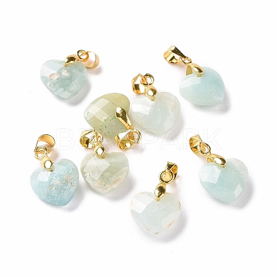Natural Amazonite Pendants G-C023-07F-1