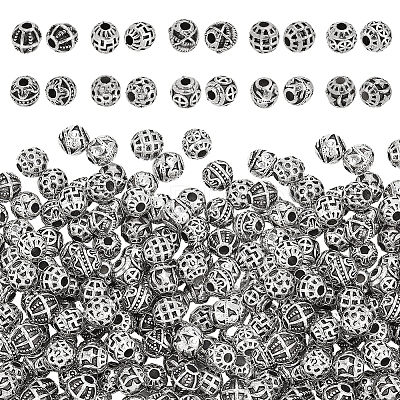 200Pcs 10 Style Tibetan Style Alloy Bead FIND-PH0008-49-1