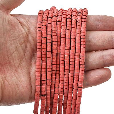 Dyed Synthetic Turquoise Beads Strands G-Z089-A04-P-1