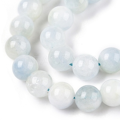 Dyed Natural White Jade Beads Strands G-T138-8mm-210-41-1