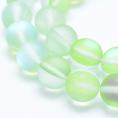 Synthetic Moonstone Beads Strands X-GLAA-K021-06-6mm-1