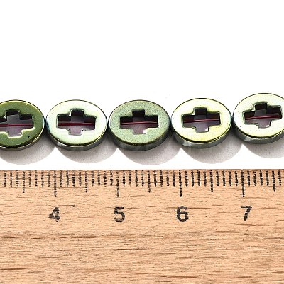 Electroplated Synthetic Non-magnetic Hematite Beads Strands G-L613-Z01-02H-1