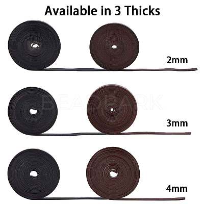 Flat Cowhide Leather Cord WL-GF0001-09D-03-1