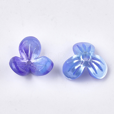 Cellulose Acetate(Resin) Bead Caps KK-S161-04F-1