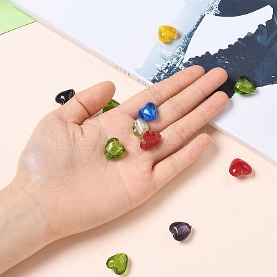 Handmade Silver Foil Glass Beads X-SLH15MMY-1-1