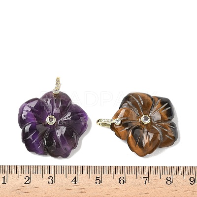 Natural & Synthetic Mixed Gemstone Pendants G-B151-01-1