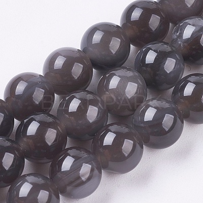 Natural Ice Obsidian Bead Strands G-E468-D01-6mm-1