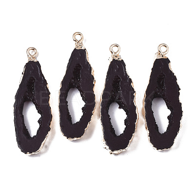 Druzy Resin Pendants RESI-R428-014A-1
