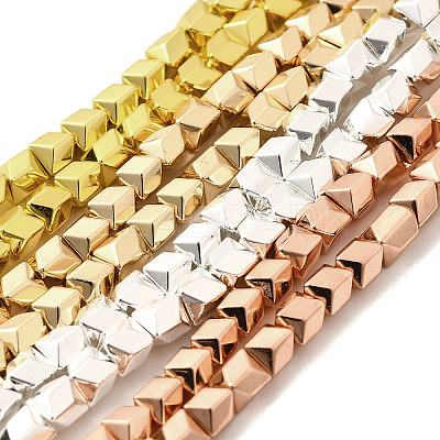 Electroplated Synthetic Non-magnetic Hematite Beads Strands G-L613-J01-01-1