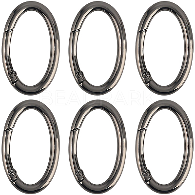 10Pcs Zinc Alloy Spring Gate Rings FIND-SP0004-31B-1