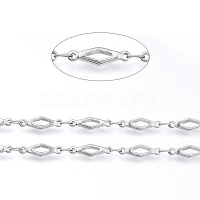 Tarnish Resistant 304 Stainless Steel Link Chains CHS-G014-07P-1