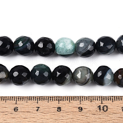 Dyed & Heated Natural Fire Crackle Agate Beads Strands G-N359-01B-02-1