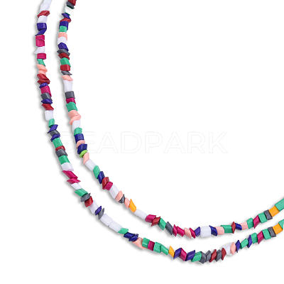 Opaque Spray Painted Glass Bead Strands GLAA-N047-04A-1