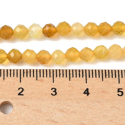 Natural Yellow Opal Beads Strands G-D306-A05-4mm-1