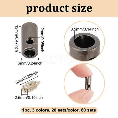 Zinc Alloy Cord Ends FIND-NB0005-72-1