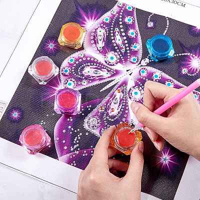 40Pcs 2 Colors Heart Silicone Glue Clay DIY-SZ0003-44-1