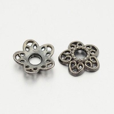 Tibetan Style Alloy Bead Caps K0P34051-1