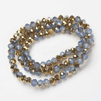 Electroplate Glass Beads Strands X-EGLA-A034-J2mm-O06-1