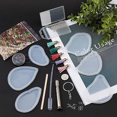 DIY Keychain Silicone Molds Making Kits DIY-OC0002-99-1