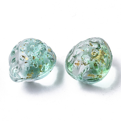 Transparent Spray Painted Glass Beads LS-GLAA-R215-01-B07-1