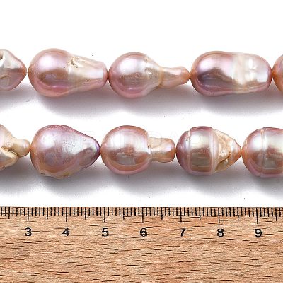 Natural Nucleated Pearl Beads Strands PEAR-B004-15E-01D-1