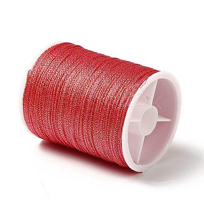 12 Rolls 12 Colors 6-Ply Polyester Metallic Embroidery Thread OCOR-L046-01A-1