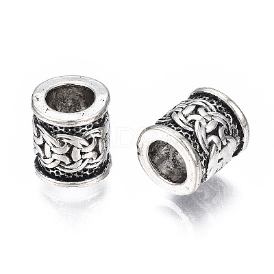 Tibetan Style Alloy European Beads TIBEB-N005-068-1