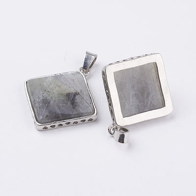 Natural Labradorite Pendants G-E442-02Q-1