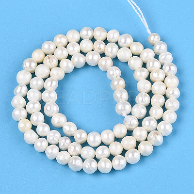 Natural Cultured Freshwater Pearl Beads Strands X-PEAR-N013-04F-1