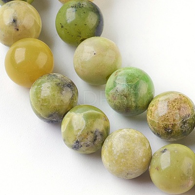 Natural Serpentine Beads Strands G-G767-04-8mm-1