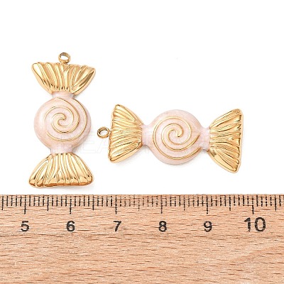 304 Stainless Steel Enamel Pendants SA-CBAD609-05G-02-1