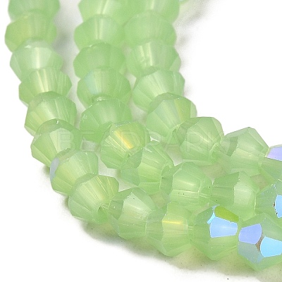 Imitation Jade Electroplate Glass Beads Strands EGLA-A039-J6mm-L01-1