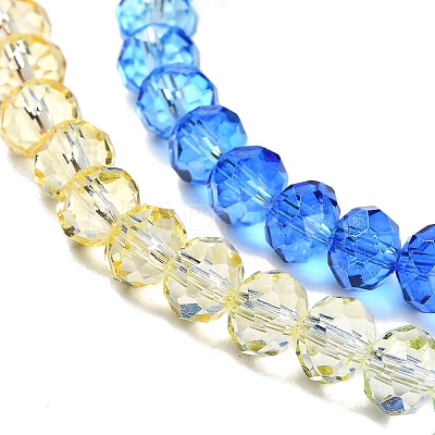 Transparent Painted Glass Beads Strands LS-DGLA-A034-T8mm-A13-1