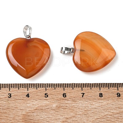 Natural Carnelian Pendants X-G-G956-B52-FF-1