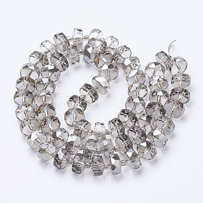 Electroplat Glass Beads Strands EGLA-Q092-10mm-D04-1