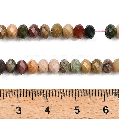 Natural Alashan Agate Beads Strands G-G277-B01-3x5mm-1