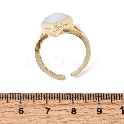 Brass Micro Pave Cubic Zirconia Cuff Rings for Women GG-CBA7610-11G-03-1