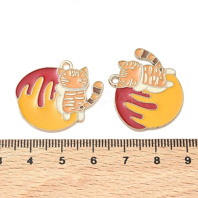 Alloy Enamel Pendants ENAM-A013-01E-G-1