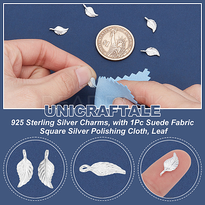 5Pcs 925 Sterling Silver Charms STER-UN0001-85A-1
