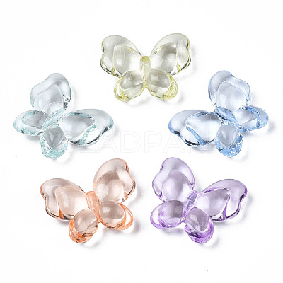 Transparent Acrylic Beads TACR-S134-025-1