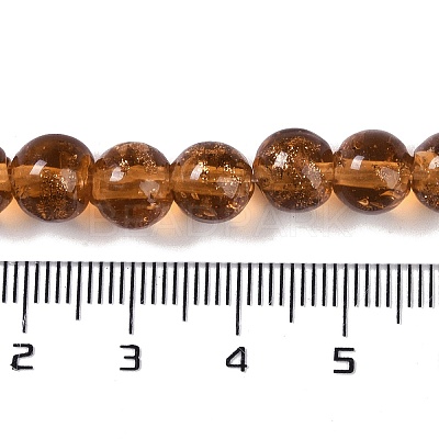 Handmade Gold Sand Lampwork Beads LAMP-Z009-01G-1