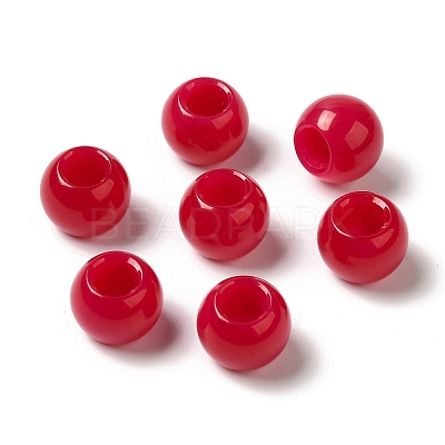 Natural White Jade(Dyed) European Beads G-N342-03S-1